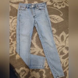 Free people skinny light wash jeans